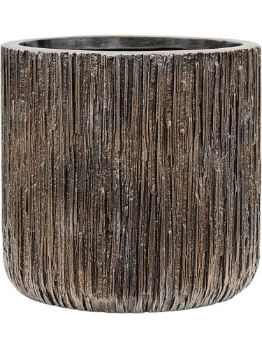 Kvetináč LUXE LITE Universe Waterfall Cylinder, 23/22 cm, bronzová