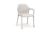 Lechuza záhradná stolička biela