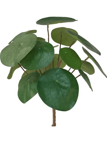 Umelá rastlina pilea (trs, 17 listov), V25cm